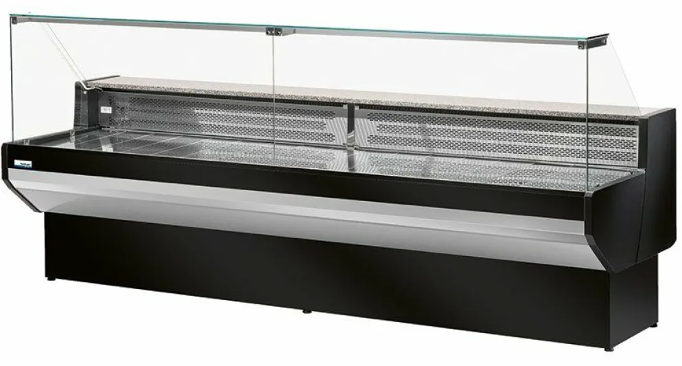 NordCap Kühltheke PATAGONIA 150 ST BLACK, statische Kühlung, 1500x910x1290mm