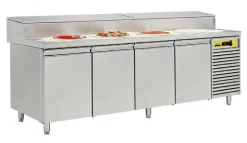 NORDCAP Pizza-Belegstation APKTM 4T, EN 600x400mm, Breite 2560mm