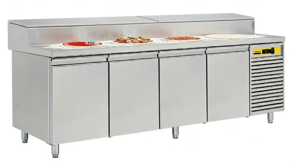 NORDCAP Pizza-Belegstation APKTM 4T, EN 600x400mm, Breite 2560mm