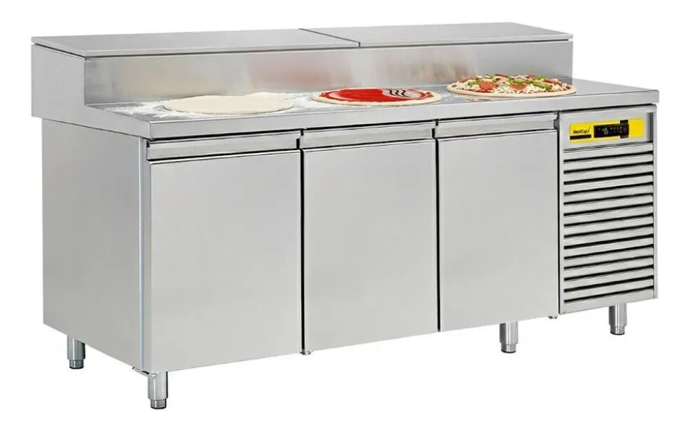 NORDCAP Pizza-Belegstation APKTM 3T, EN 600x400mm, Breite 2020mm