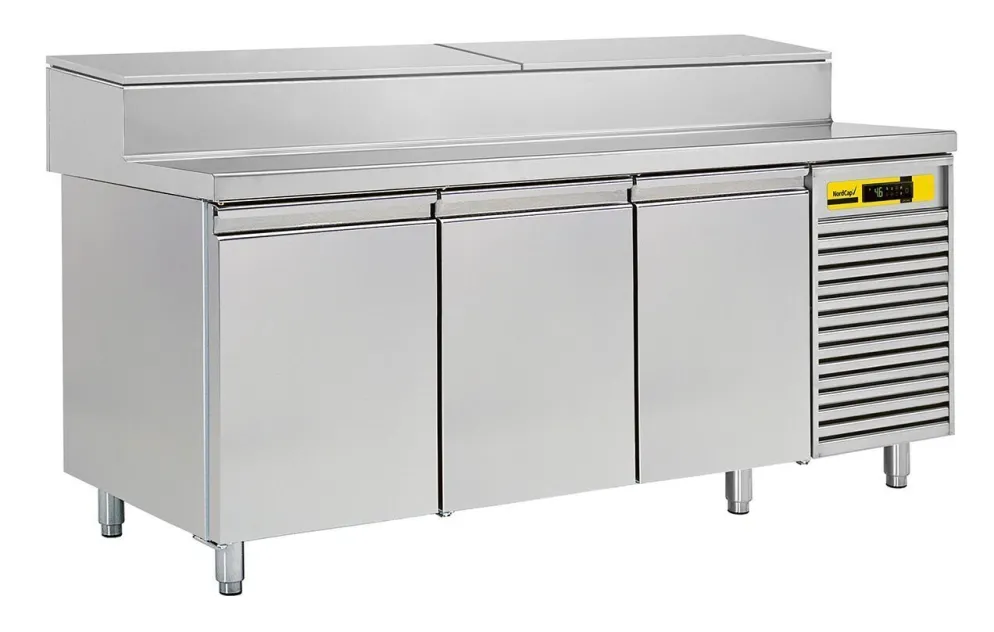 NORDCAP Pizza-Belegstation APKTM 3T, EN 600x400mm, Breite 2020mm
