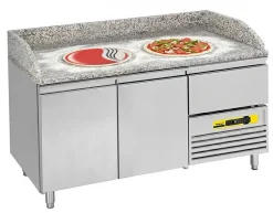 NORDCAP Pizzakühltisch PT 2-C, EN 600x400mm, Breite 1610mm