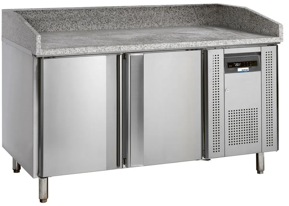 NordCap Pizzatisch PT1200 für EN 600x400mm, 2 Türen
