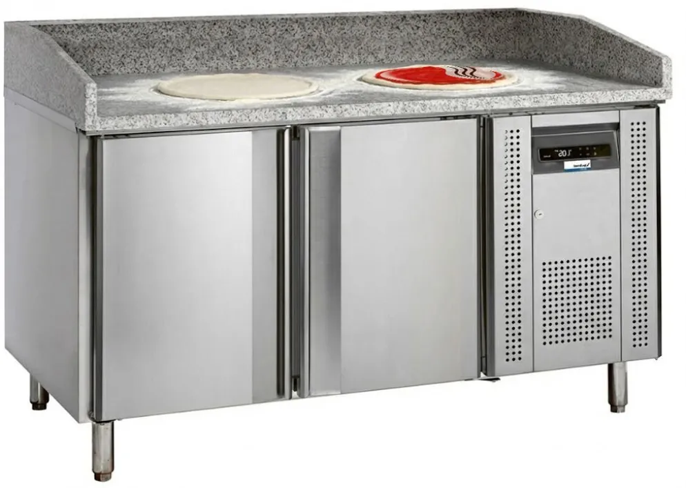 NordCap Pizzatisch PT1200 für EN 600x400mm, 2 Türen