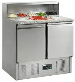 NordCap Pizzatisch PT 9 mit Granit, 5x GN 1/6