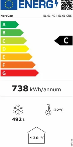 NordCap Tiefkühltruhe EL 61-NC, 566 Liter