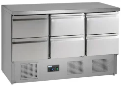 NordCap Universalkühltisch KT13 6Z für GN 1/1