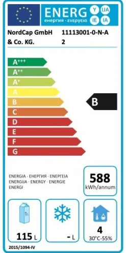 NORDCAP Unterbaukühltisch UKT 1ZG 2ZK