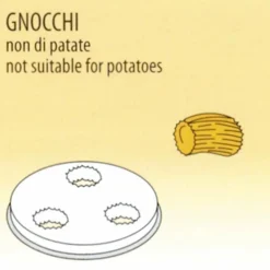 Nudelform Gnocchi für Nudelmaschine 2,5kg bis 4kg