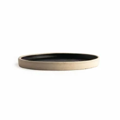 Olympia Canvas flacher runder Teller schwarz Ø-18cm (6 Stück)