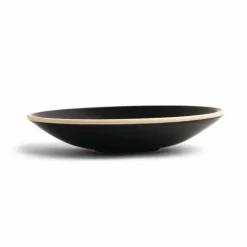Olympia Canvas flache Schale schwarz Ø-20cm (6 Stück)