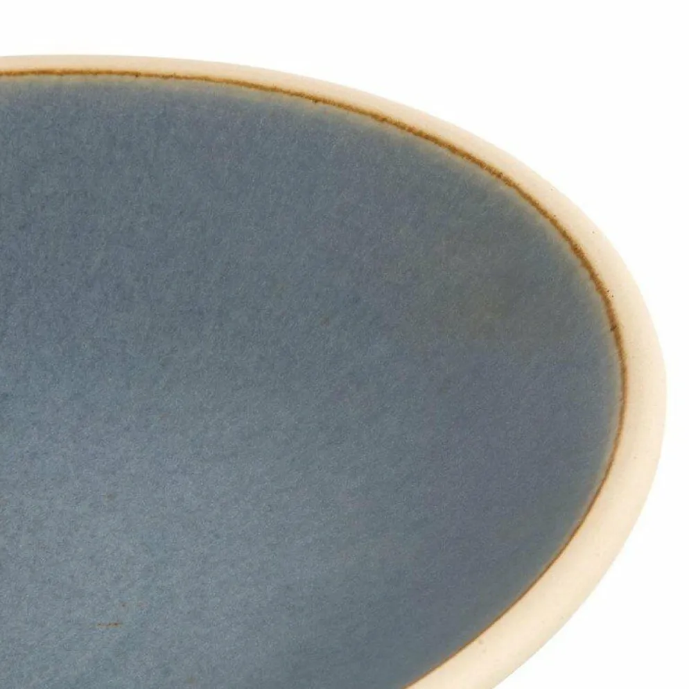 Olympia Canvas flache Schale granit-blau Ø-22cm (6 Stück)