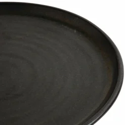 Olympia Canvas runder Teller mit schmalem Rand schwarz Ø-26,5cm (6 Stück)