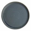 Olympia Canvas runder Teller mit schmalem Rand granit-blau Ø-26,5cm (6 Stück)