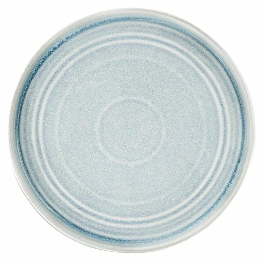 Olympia Cavolo Flacher runder Teller eisblau Ø-27cm (4 Stück)