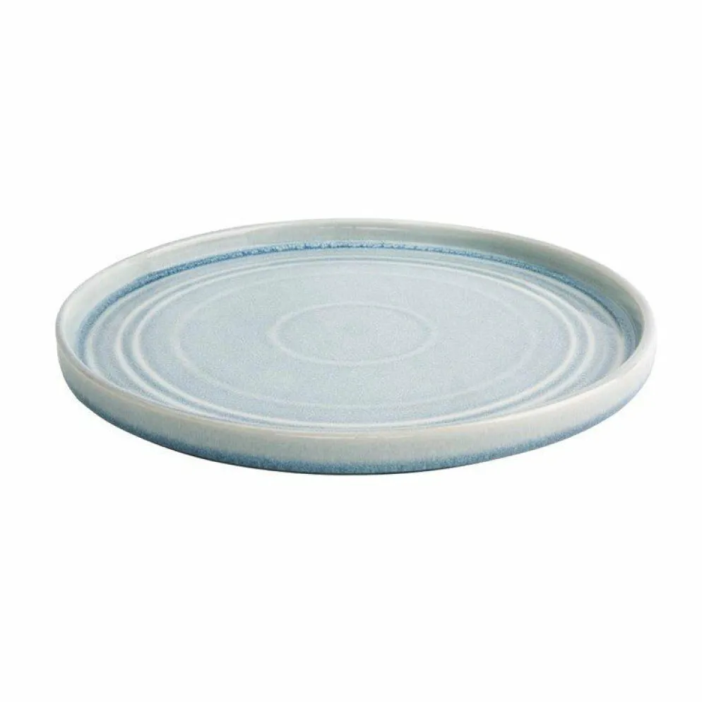 Olympia Cavolo Flacher runder Teller eisblau Ø-27cm (4 Stück)