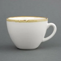 Olympia Kiln Cappuccinotassen Kreideweiß 23cl (6 Stück)