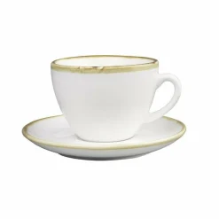 Olympia Kiln Cappuccinotassen Kreideweiß 23cl (6 Stück)