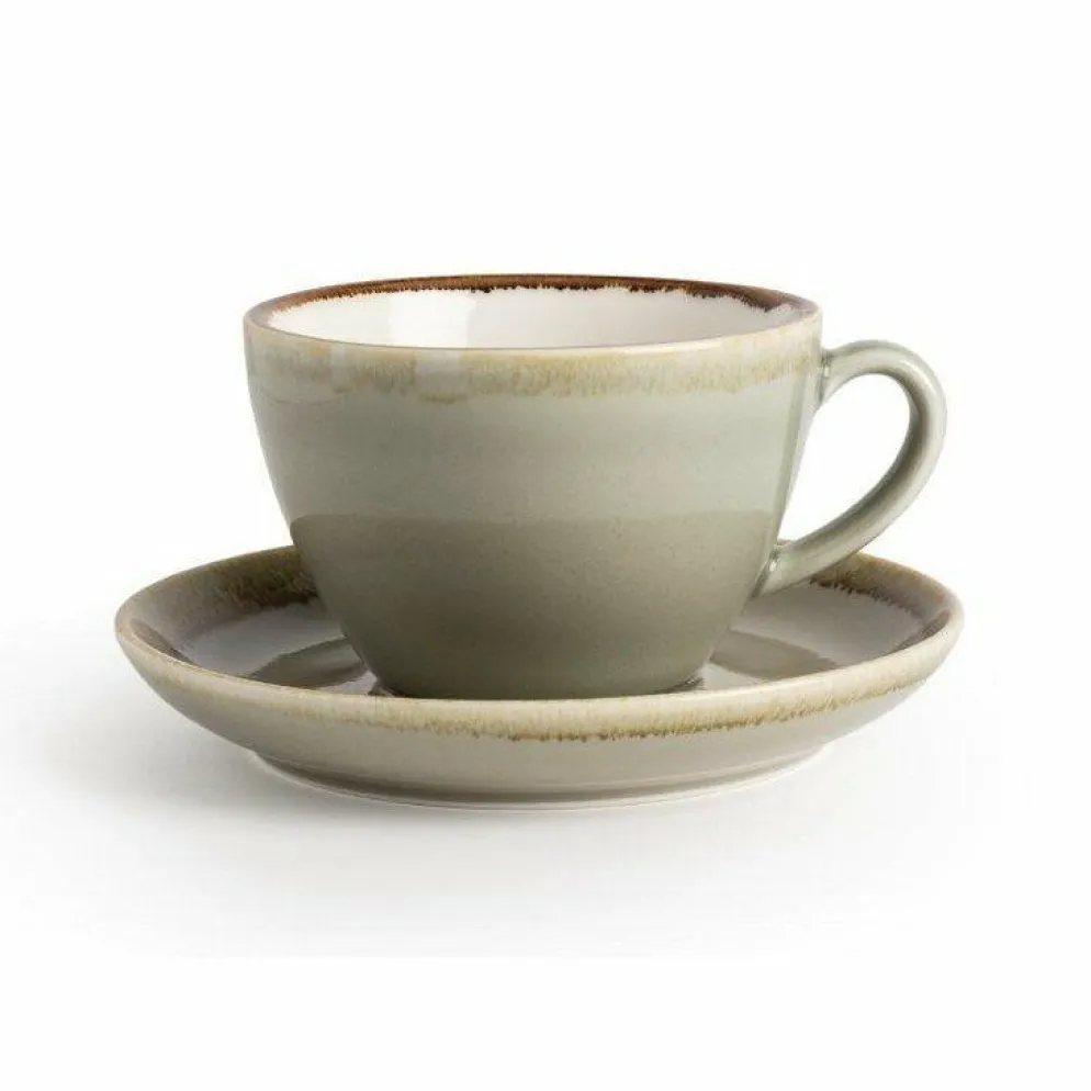 Olympia Kiln Cappuccino Tasse Moos 340ml (6 Stück)