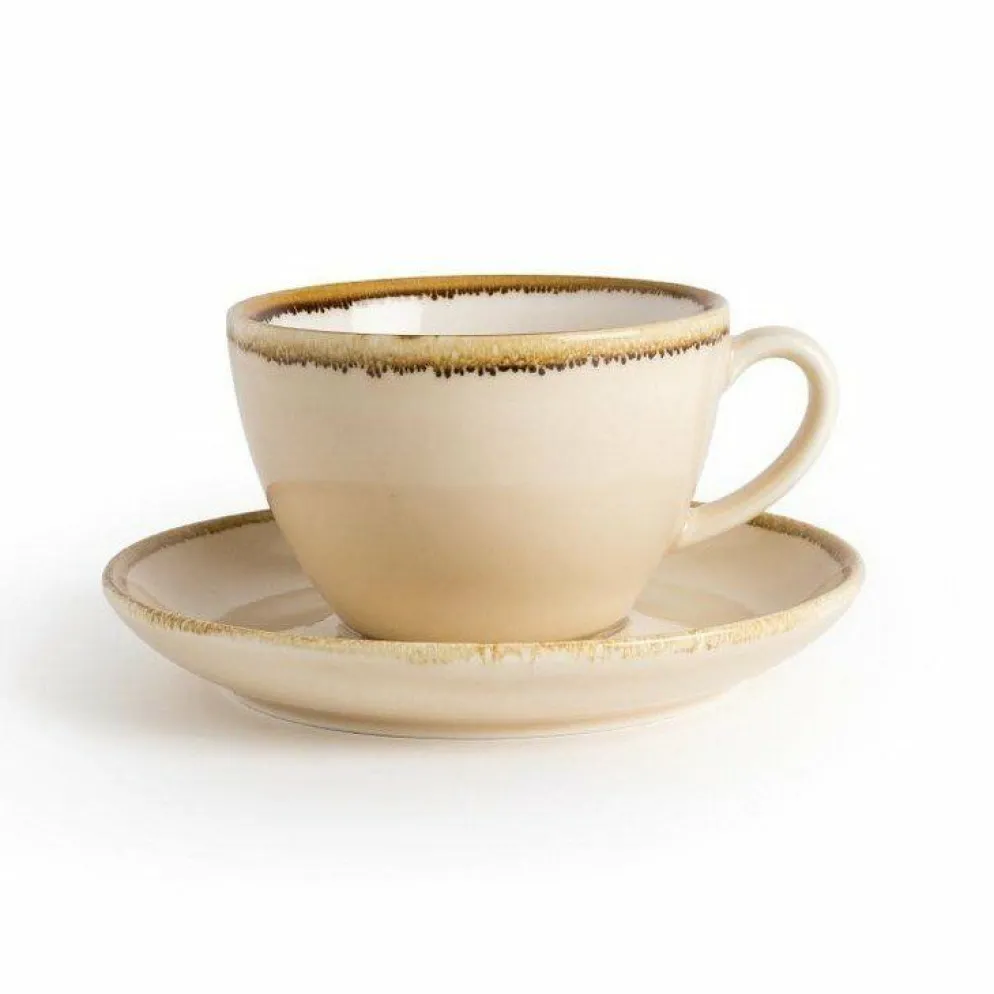 Olympia Kiln Cappuccinotasse Sandstein 340ml (6 Stück)
