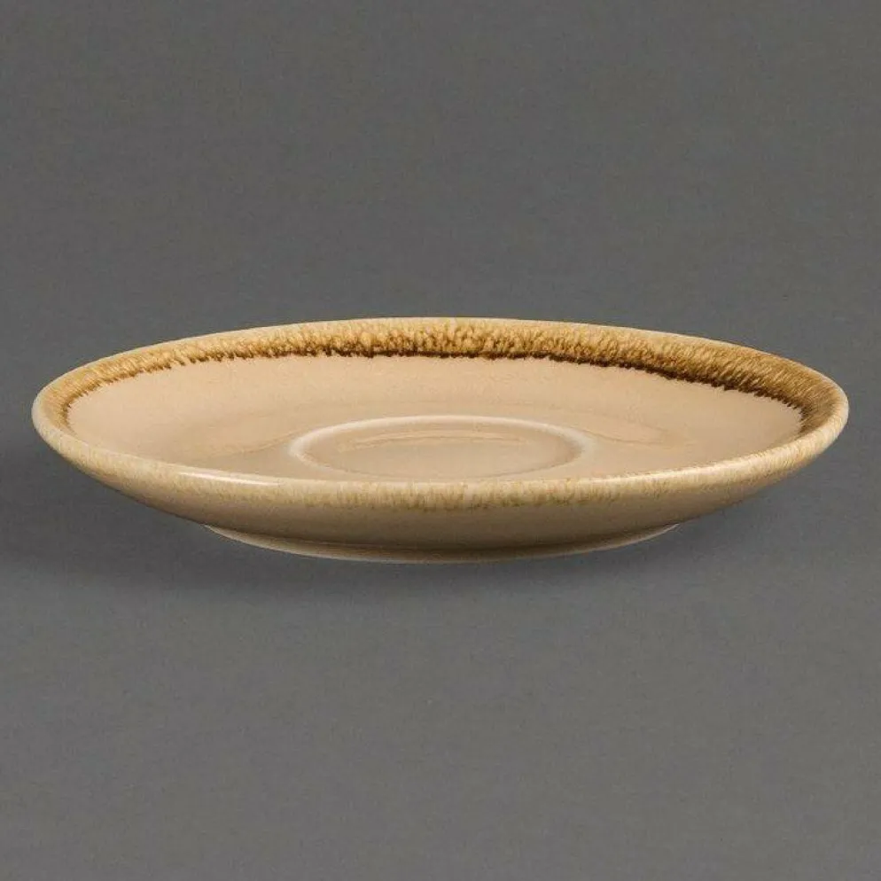 Olympia Kiln Cappuccino Untertasse Sandstein 14cm (6 Stück)