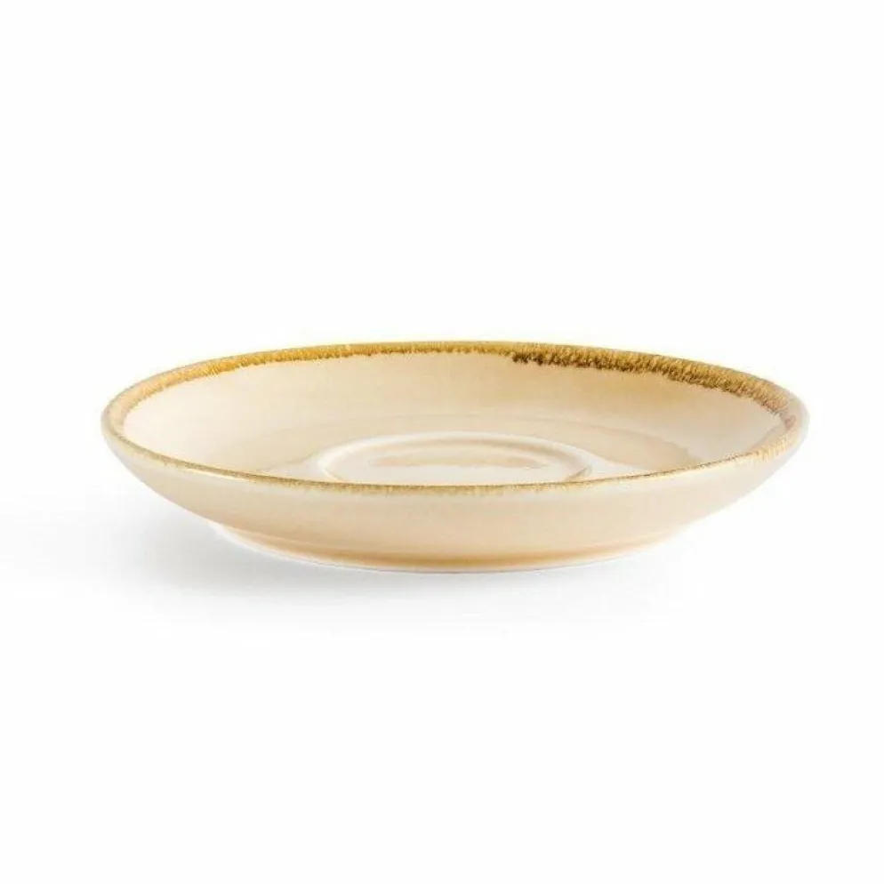 Olympia Kiln Cappuccino Untertasse Sandstein 16cm (6 Stück)