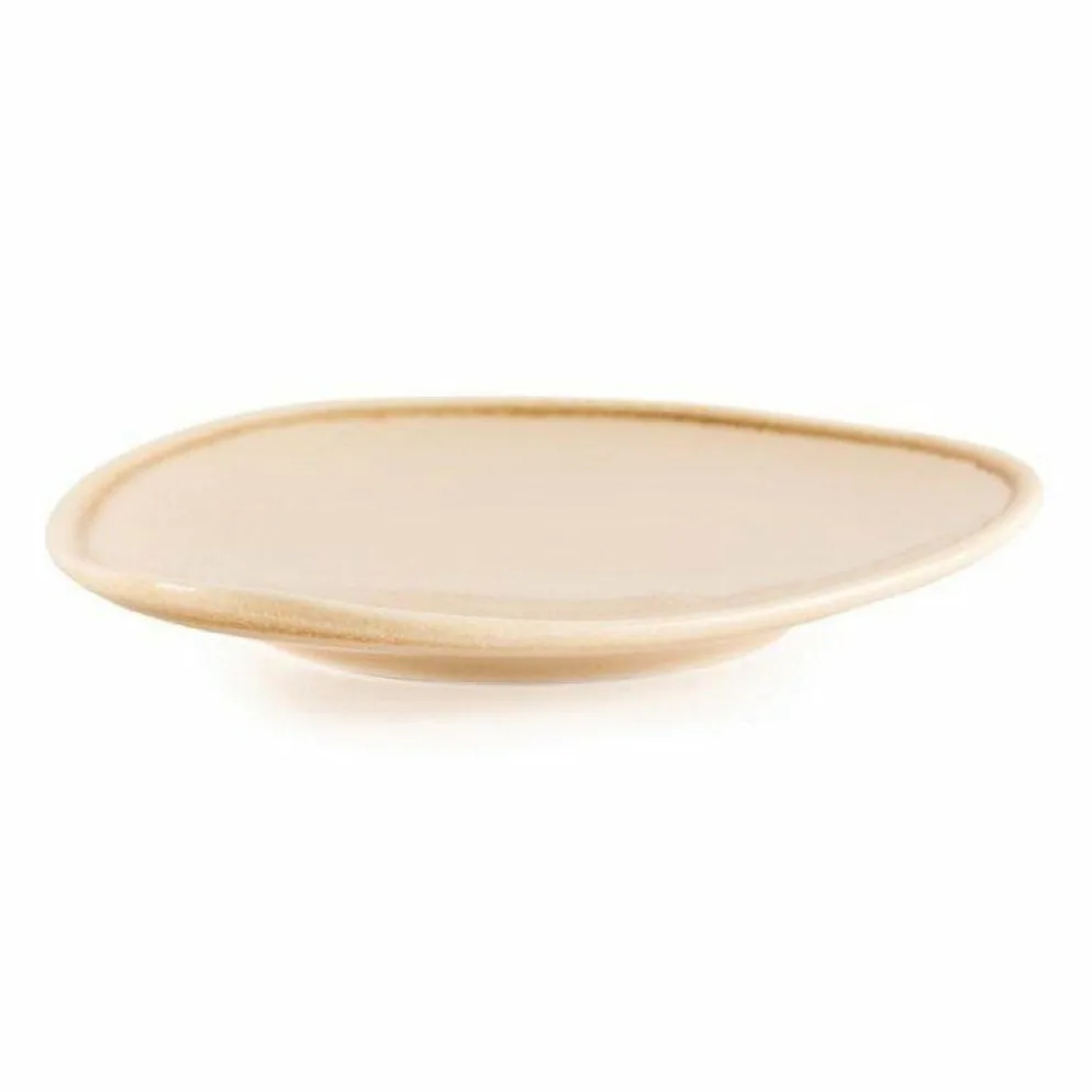 Olympia Kiln dreieckiger Teller sandstein 16,5cm (6 Stück)