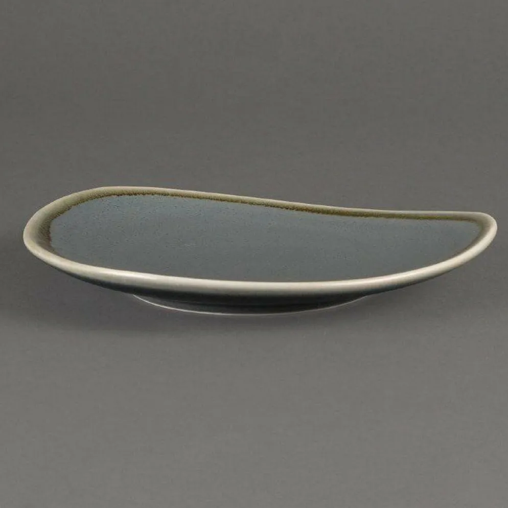 Olympia Kiln dreieckiger Teller ozean 16,5cm (6 Stück)