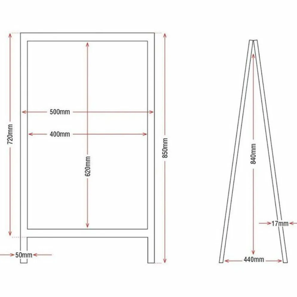 Olympia Kundenstopper Straßentafel Holz, Schreibfläche: 62 x 40cm