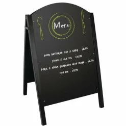 Olympia Kundenstopper Tafel Metall schwarz, Schreibfläche: 60 x 90cm