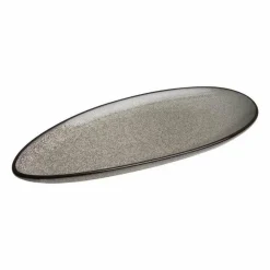 Olympia Mineral blattförmige Teller 30,5 x 14,5cm, Porzellan (6 Stück)