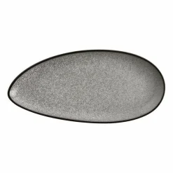 Olympia Mineral blattförmige Teller 30,5 x 14,5cm, Porzellan (6 Stück)