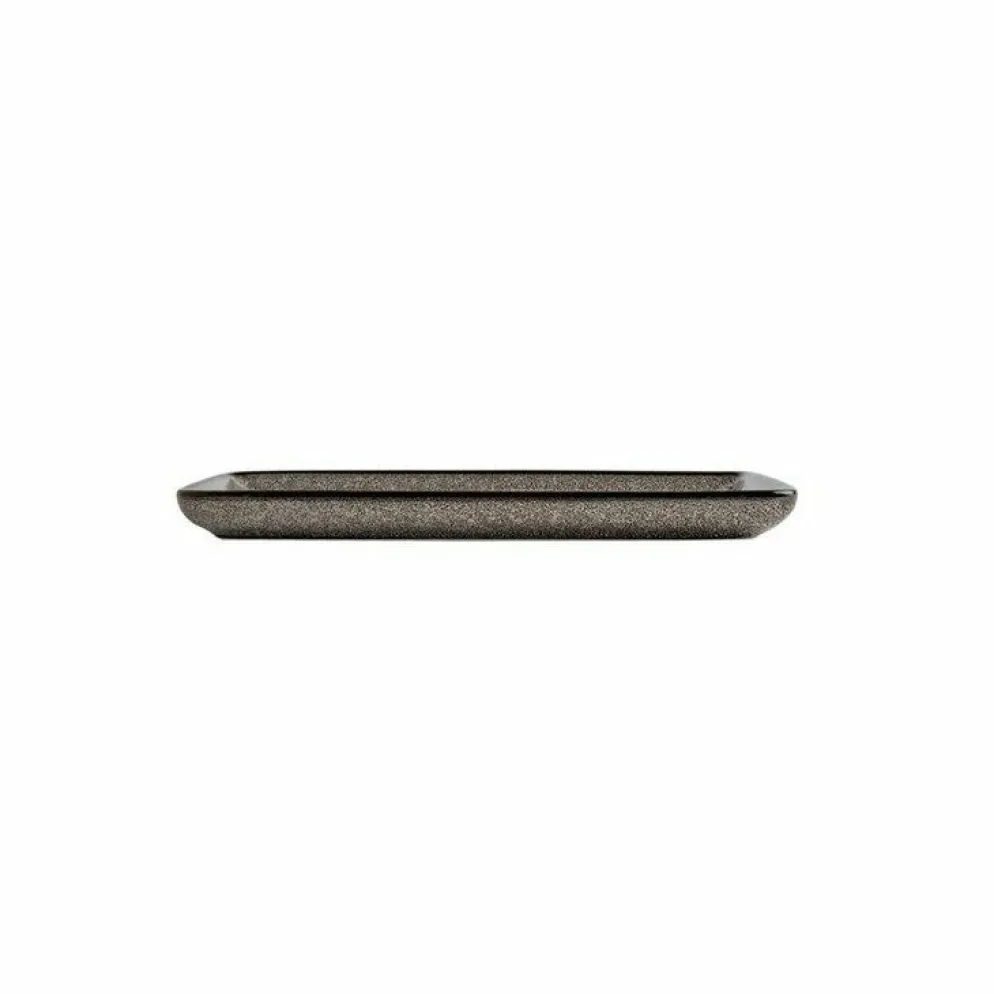 Olympia Mineral rechteckige Teller 23 x 12cm, Porzellan (6 Stück)