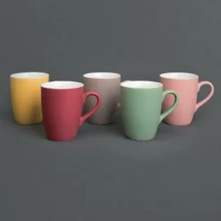 Olympia Pastel Tassen grau, 34cl (6 Stück)
