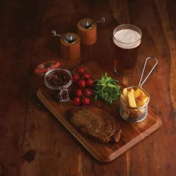 Olympia rundes Frittierkörbchen mit Stiel Edelstahl, 8cm