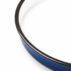 Olympia rundes Serviertablett weiß-blau 32cm