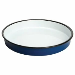 Olympia rundes Serviertablett weiß-blau 32cm