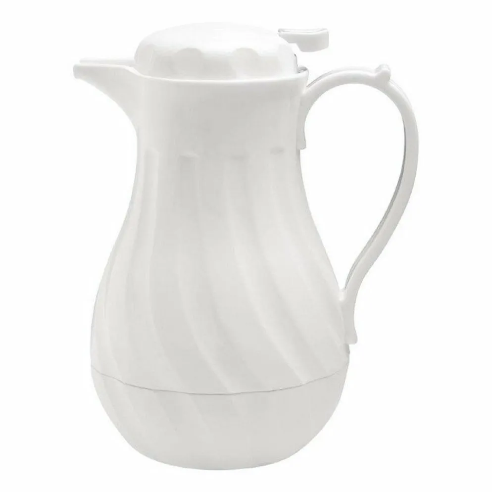 Olympia Swirl Isolierkanne weiß 2L
