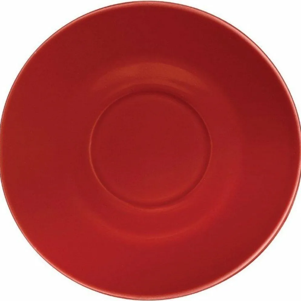 Olympia Untertasse rot (12 Stück)