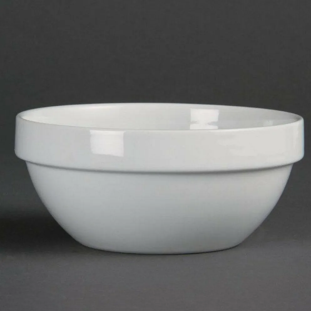 Olympia weiß stabelbare Schüssel 15cm (12 Stück)