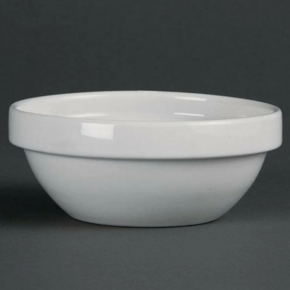 Olympia weiß stabelbare Schüssel 11cm (12 Stück)