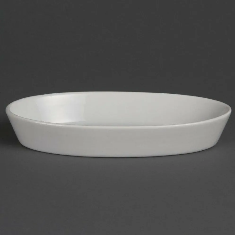 Olympia Whiteware ovale Auflaufformen 19,5 x 11cm (6 Stück)
