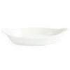 Olympia Whiteware ovale Gratinschalen weiß 29 x 16,6cm (6 Stück)