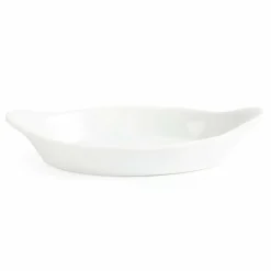 Olympia Whiteware ovale Gratinschalen weiß 29 x 16,6cm (6 Stück)