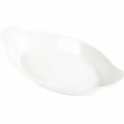 Olympia Whiteware ovale Gratinschalen weiß 29 x 16,6cm (6 Stück)
