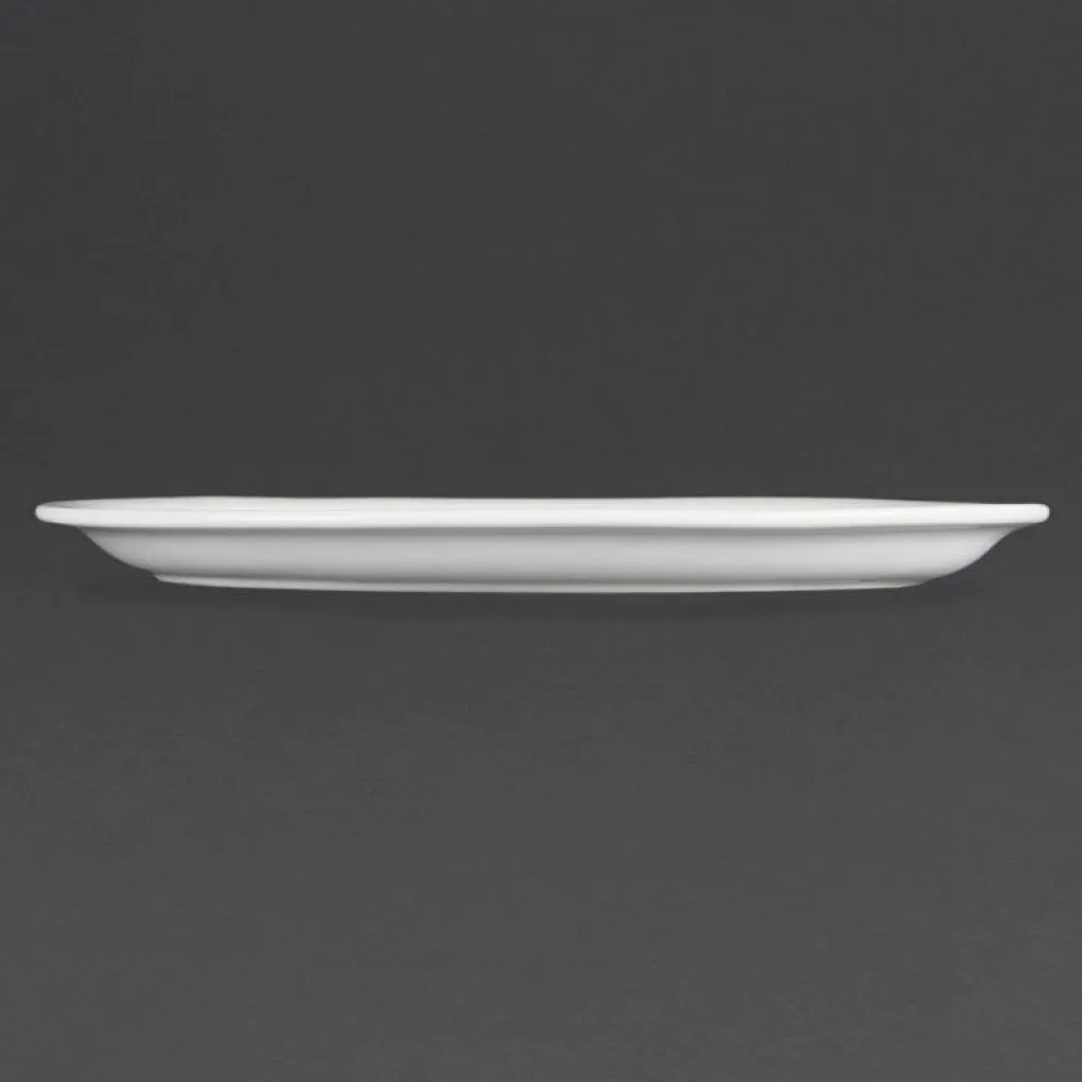 Olympia Whiteware ovale Servierteller 29,5cm (6 Stück)