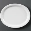 Olympia Whiteware ovale Servierteller 25cm (6 Stück)