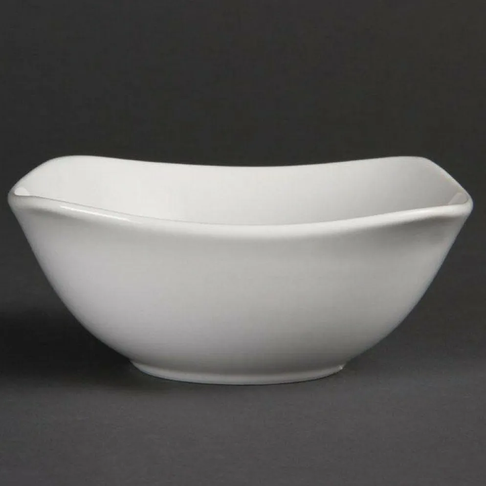 Olympia Whiteware quadratische Schalen 14cm (12 Stück)