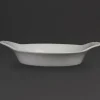 Olympia Whiteware runde Schale mit Griffen 22cm (6 Stück)