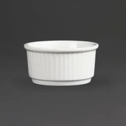Olympia Whiteware stapelbare Auflaufförmchen 8,5cm